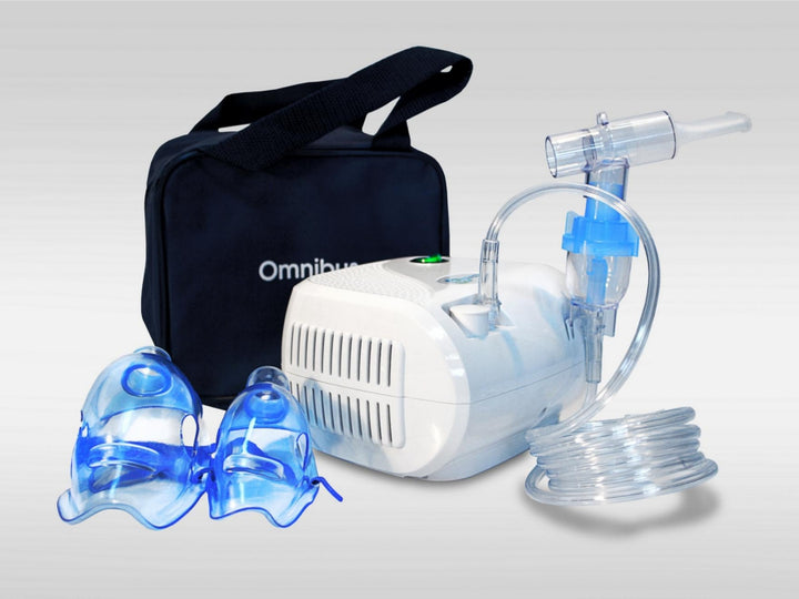 Omnibus BR-CN116B UK Family Piston Nebuliser with Accessories Nebuliser for Kids Adults Family