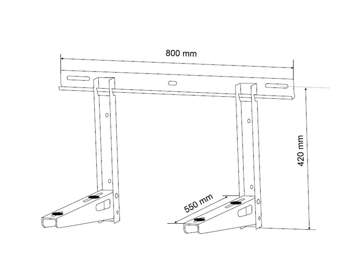 Maclean MC-623 Wall Bracket Air Conditioner Mount Holder High Quality Steel 200kg