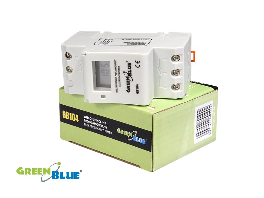 Electronic Programmable DIN Timer Switch LCD SPDT 16A 3600W Rechargable Battery