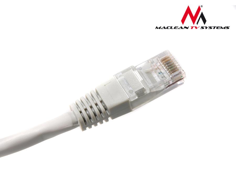 Cábla líonra UTP LAN CAT5e, dúnta le plocóidí RJ45, liath - 20m MCTV-650