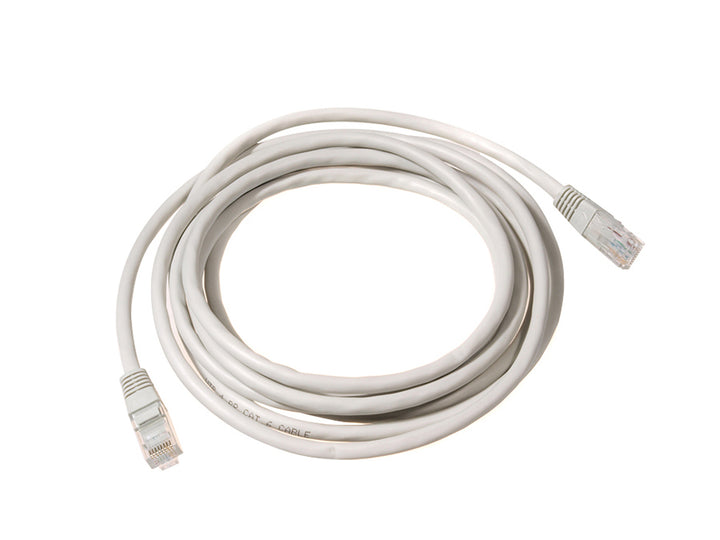 UTP LAN CAT6 network cable, terminated with RJ45 plugs, gray - 5.0m