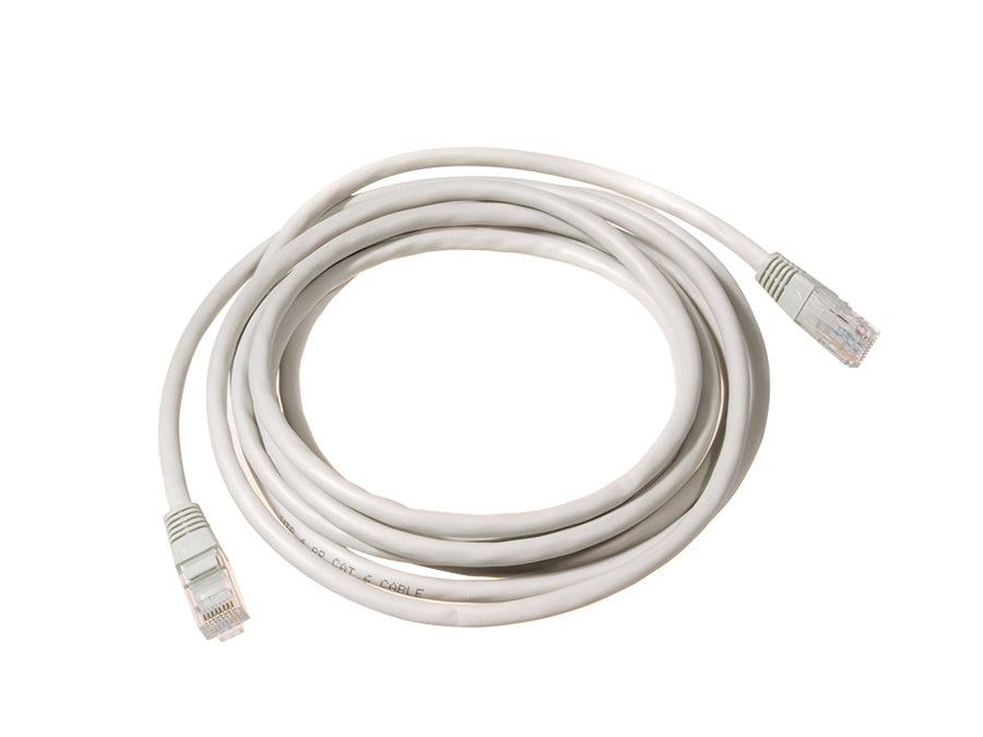 UTP LAN CAT6 network cable with RJ45 connectors, gray - 15m