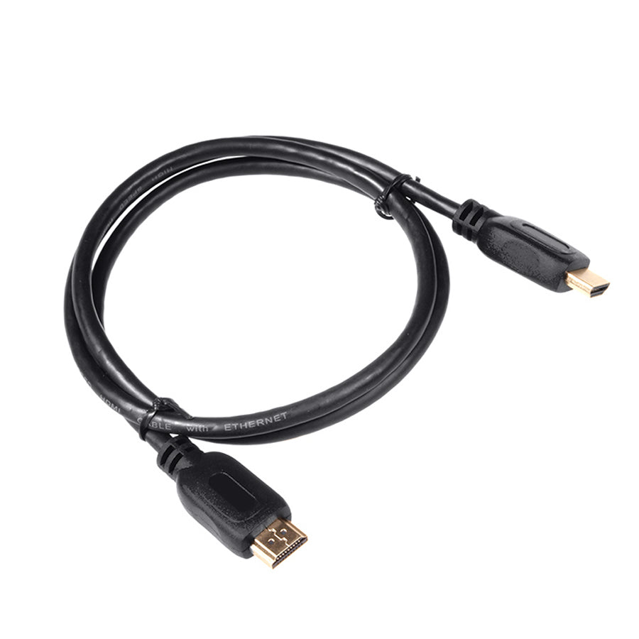 HDMI A 1.4 Audio Video Cable Slim 3D Gold Ultra Full HD 2m 4K Ethernet HEC Flexible