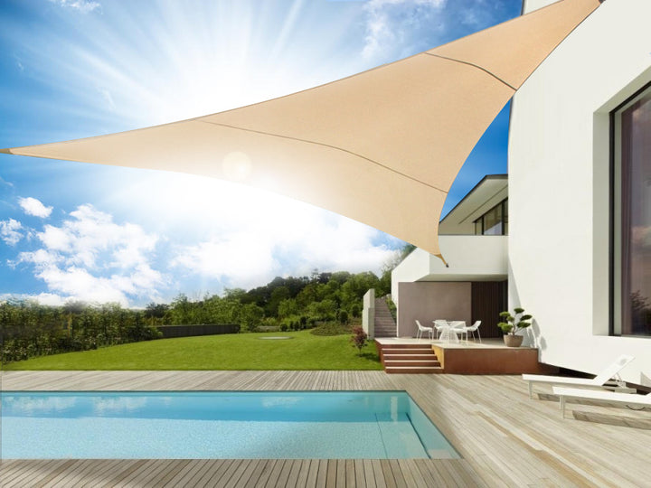 Sun Umbrella UV poileistir 4m Triantán Uachtar Dromchla Hidreafóbach GreenBlue GB501