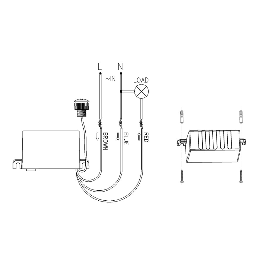 Light-Control Sensor Maclean MCE34 Outdoor Use Dusk to Dawn Light Control Garden Passage