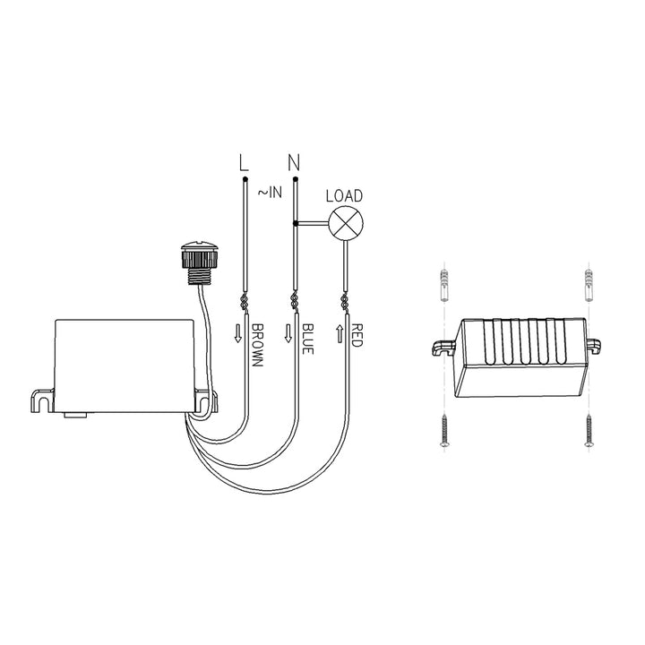 Light-Control Sensor Maclean MCE34 Outdoor Use Dusk to Dawn Light Control Garden Passage