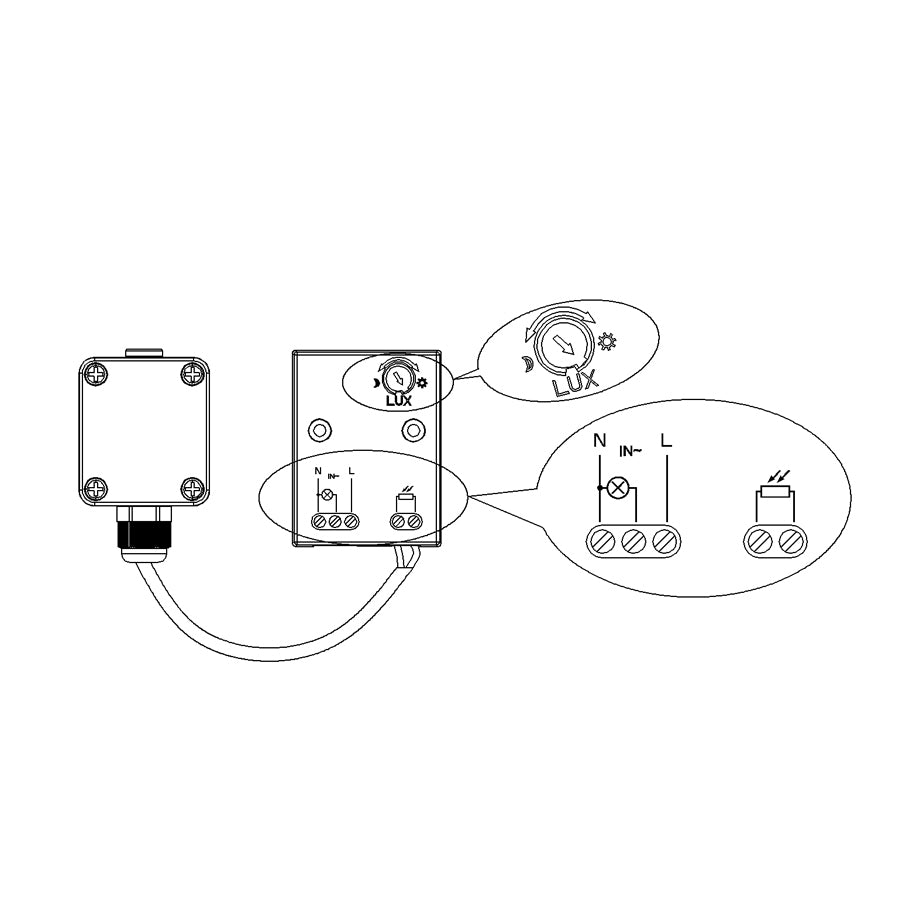 Maclean - MCE35 - Outdoor Dusk To Dawn Sensor White