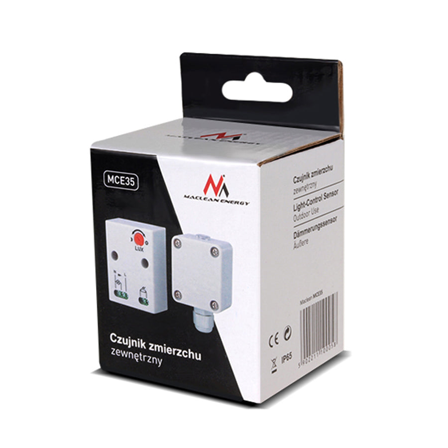 Maclean - MCE35 - Outdoor Dusk To Dawn Sensor White