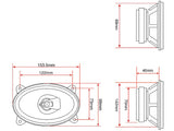 Car loudspeakers Blow WH-4616 4x6" Maximum power 110W, Two-way speakers,