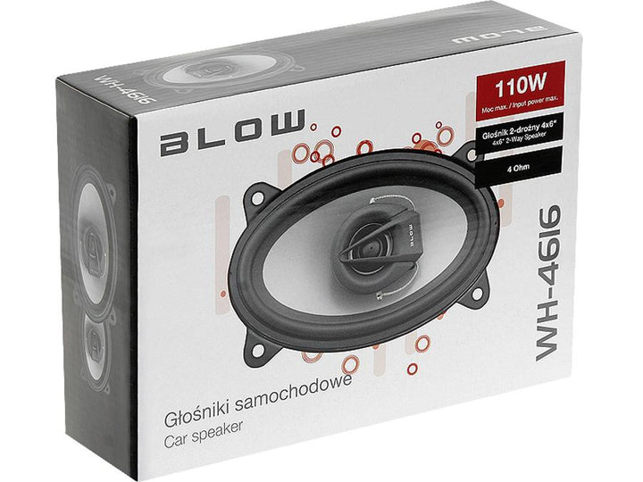 Car loudspeakers Blow WH-4616 4x6" Maximum power 110W, Two-way speakers,