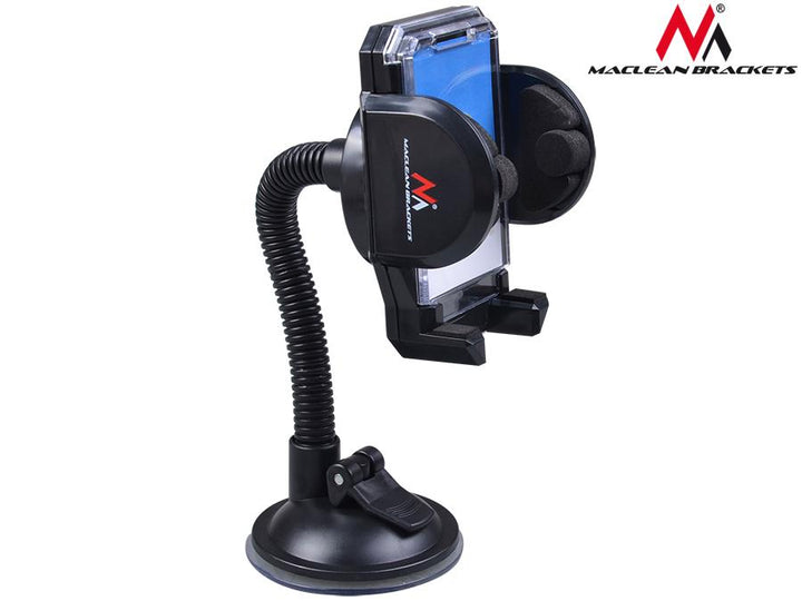 Maclean Brackets MC-660 Universal Car Phone Holder with Suction Cup, Flexible Gooseneck, Windshield Mounted