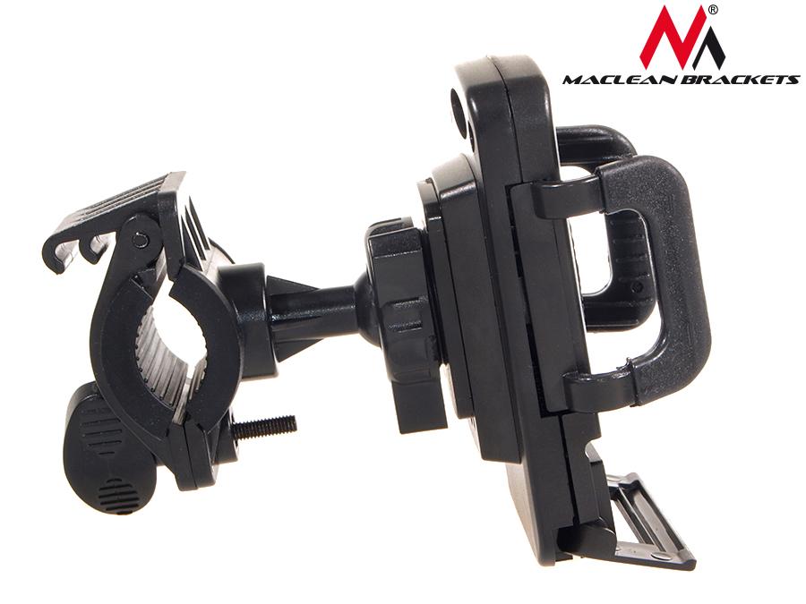 Maclean Brackets MC-656 Bicycle Phone Holder Handlebar Mount - Universal with Clamp for Bike Motorbike