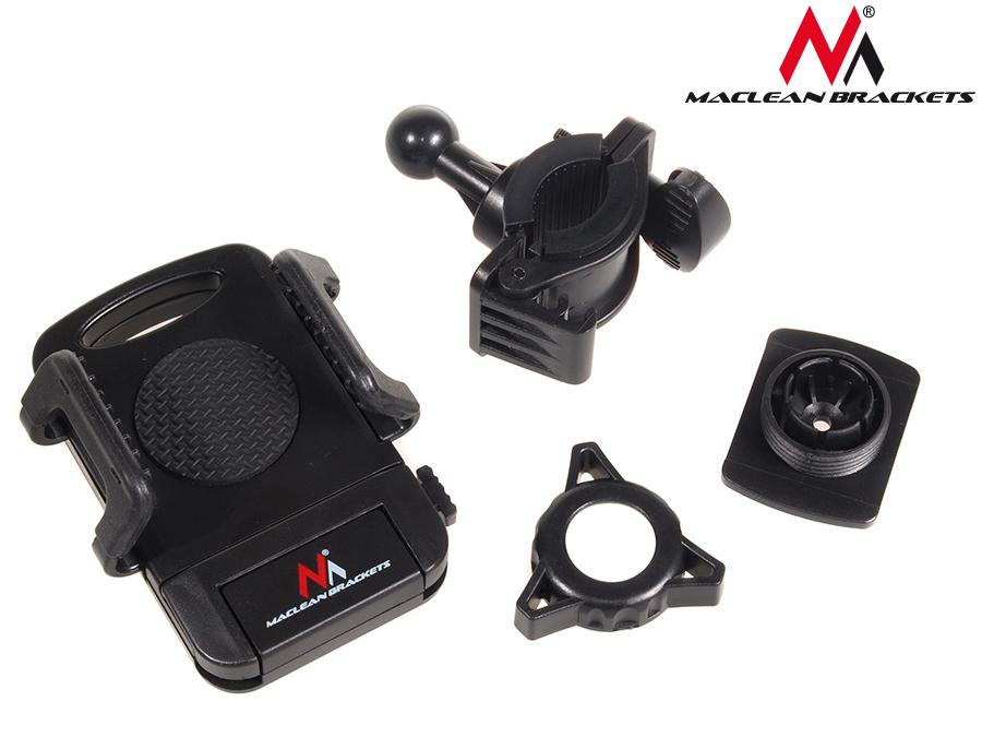 Maclean Brackets MC-656 Bicycle Phone Holder Handlebar Mount - Universal with Clamp for Bike Motorbike