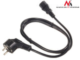 Maclean power cable, 3 pin, IEC C13, EU plug, 1.5m, MCTV-691
