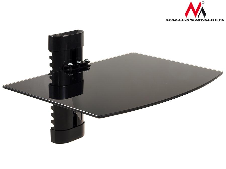 Maclean MC-663 Wall mount for DVD Players and Satellite Receivers Shelf Up to 8 kg