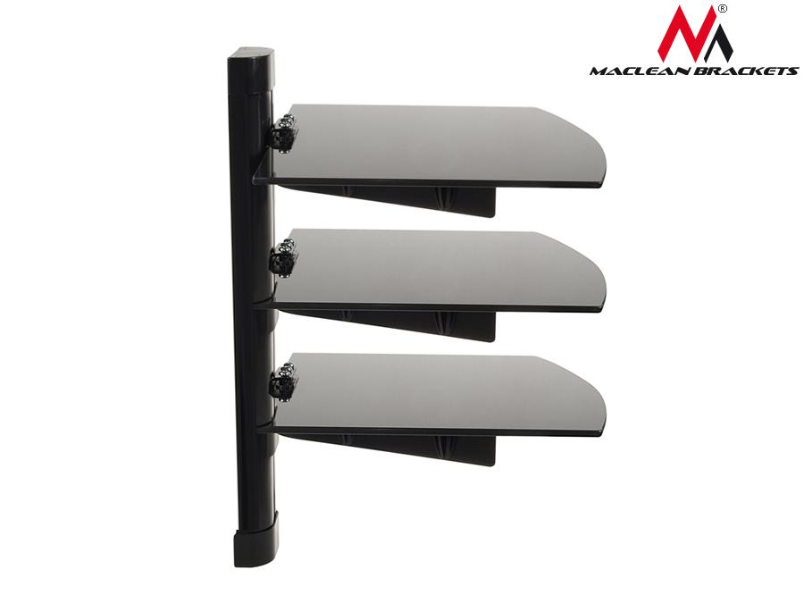 Maclean MC-664 Coigeartú DVD Wall Mount Triple 8kg 5mm