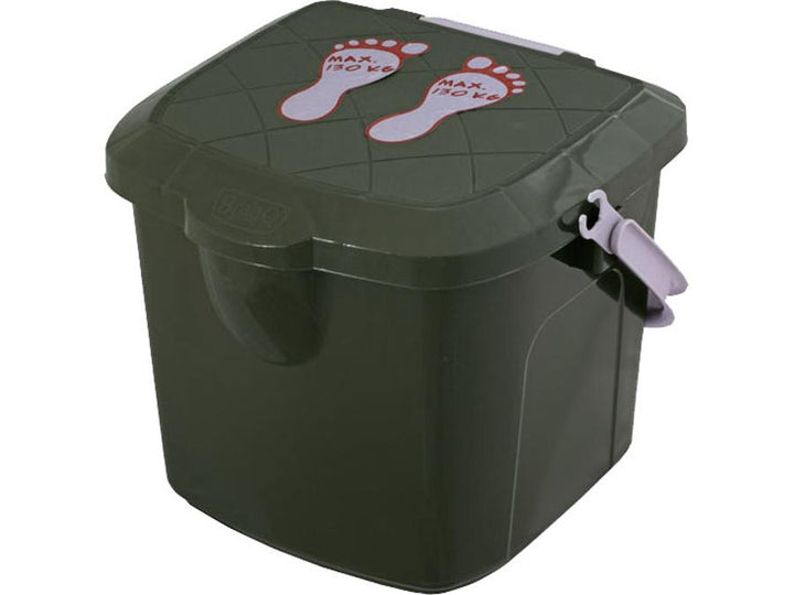 Branq 1307 Stool Fishing Multipurpose Reinforced Storage Container Box 15.5L Portable Seat up to 130kg