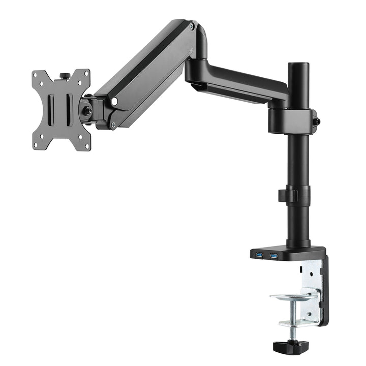 Maclean MC-669B Desk Monitor Holder Bracket Mount Tilt Swivel Gas Spring Sturdy