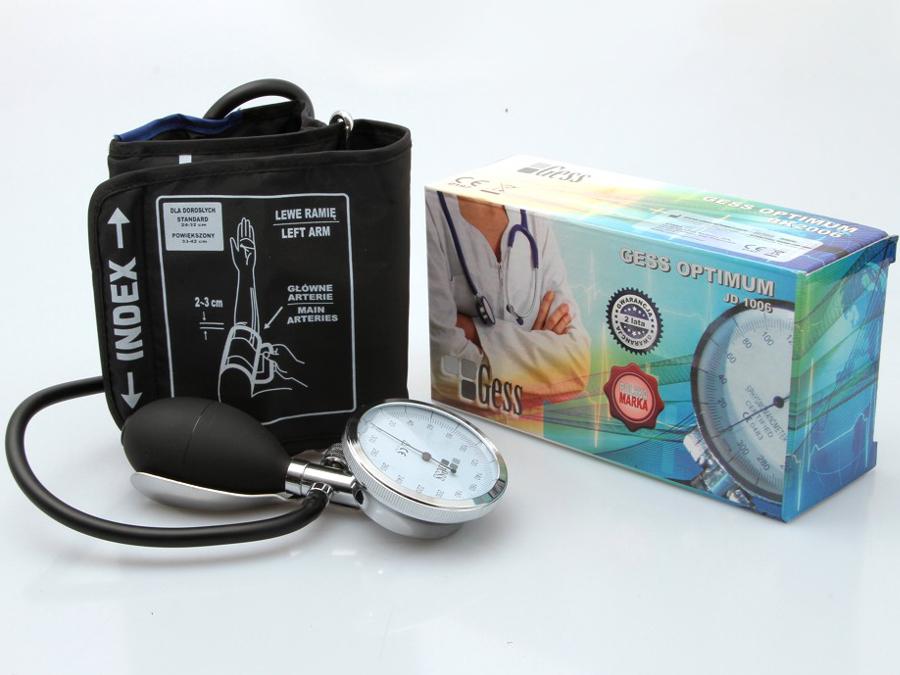 Tomhsaire brú láimhe le stethoscope Gess Optimum