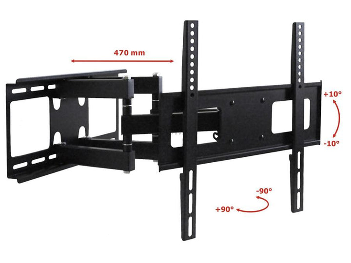 Sealbhóir Lúibín Teilifíse Monatóir Sliabh Balla Uilíoch 23" - 55" VESA LED LCD Plasma 45kg