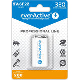 Battery R-9V everActive 6F22 / 9V Ni-MH 320 mAh - voltage: 8.4V,