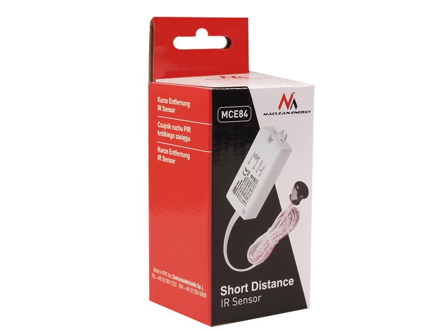 Macgregor Distance Sensor Maclean MCE84 IR Sensor Short Distance 5 cm LED Lighting IP20 5A Autom ...