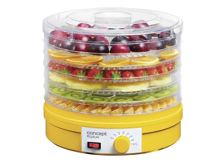 Concept SO1015 Electric Food Dehydrator 6 Tray 245 W For Fruits, Vegetables, Mushrooms, Flowers, Herbs, Meat, Fishes