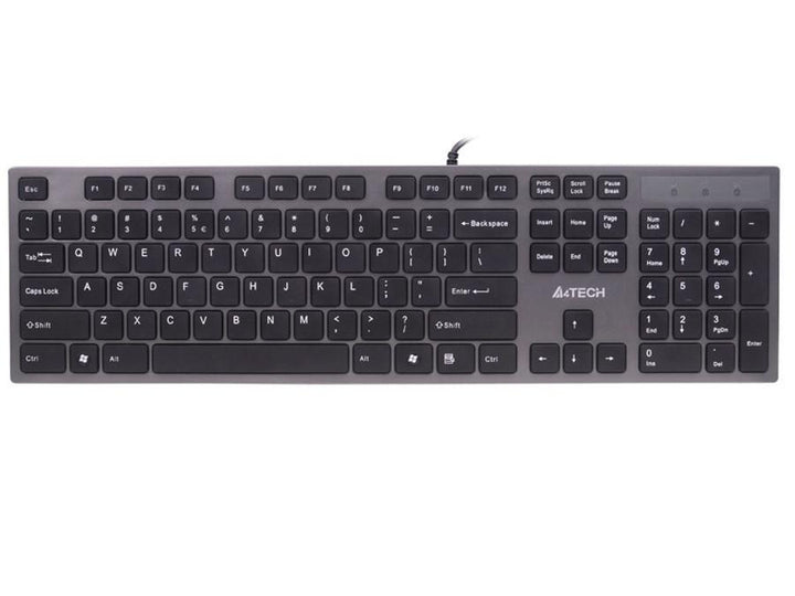 Keyboard KV-300H Slim USB Hub USB A4-Tech ultra flat