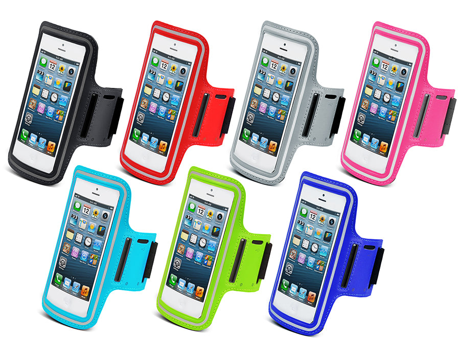 Cell Phone Arm Band Holder 4.8'' Running Gym Clear Front Buttons IOS Durable Adjustable