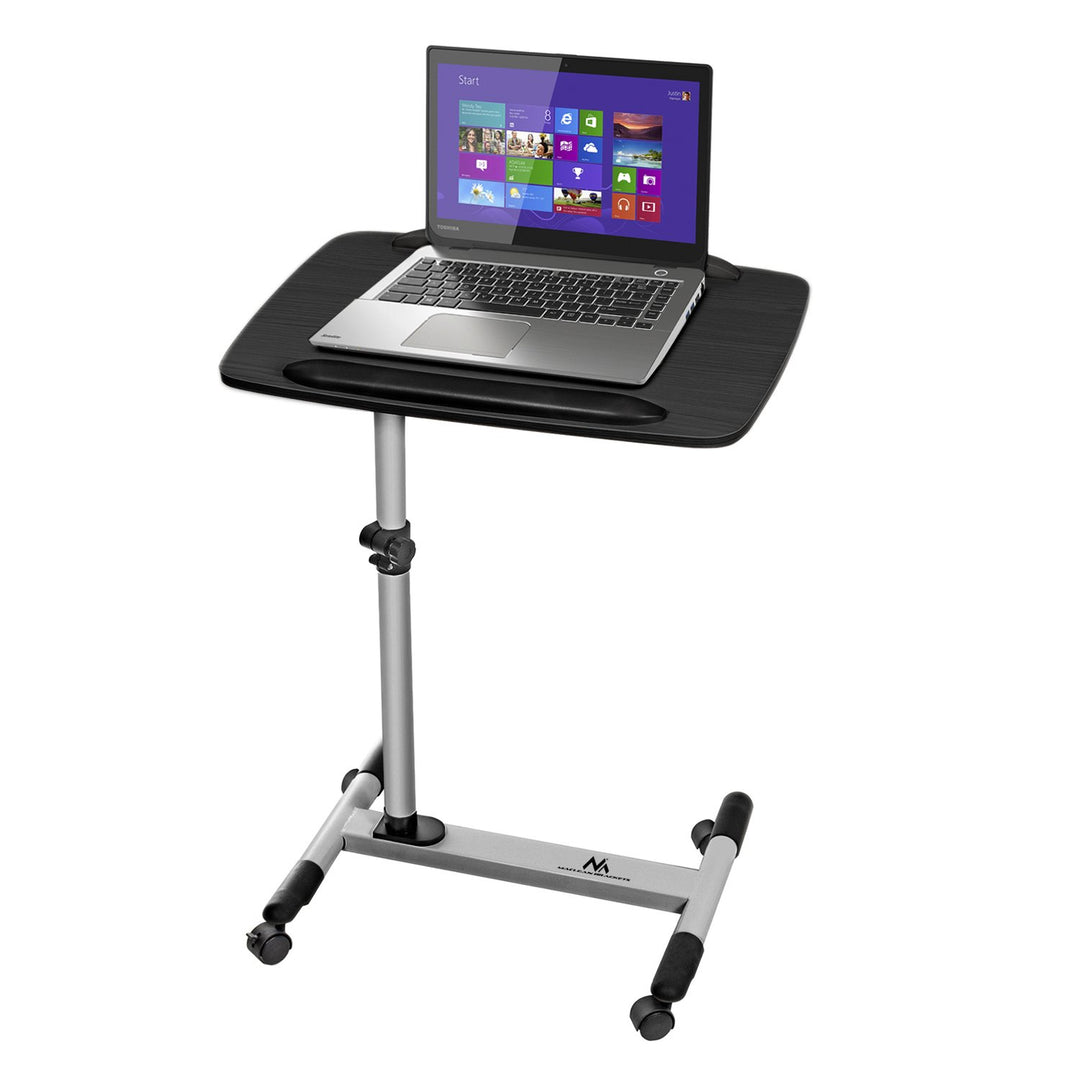 Maclean MC-671 Laptop Projector Desk Trolley Height Adjustment: 585-885mm Tilting +35° to -35° with Wheels