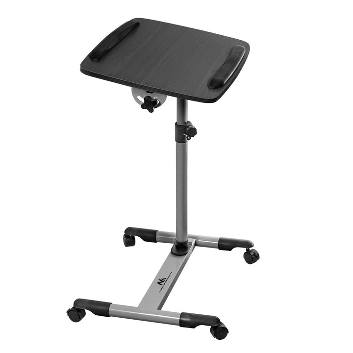 Maclean MC-671 Laptop Projector Desk Trolley Height Adjustment: 585-885mm Tilting +35° to -35° with Wheels