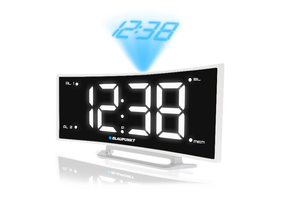 Blaupunkt CRP7WH LCD FM Clog Aláraim Raidió USB SD PLL Teilgeoir Feidhme dimmer