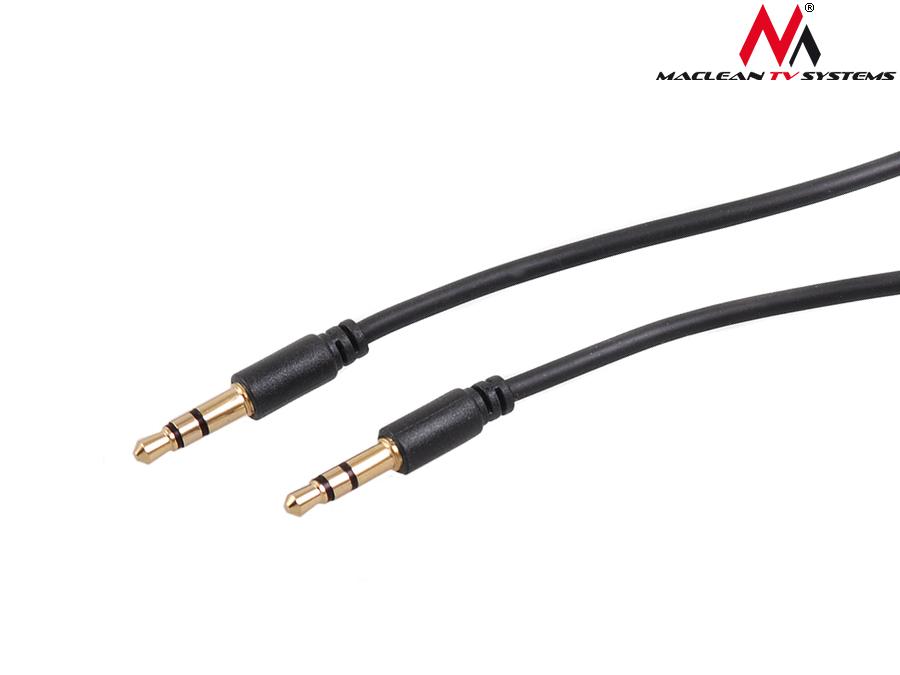 Maclean MCTV-815 Cable AUX to 3.5mm Jack 1.5m Phone Decoder Headphones Speaker Consoles