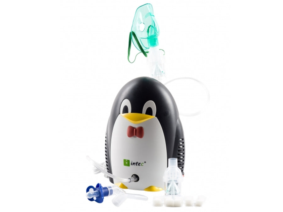 Intec Penguin Nebuliser Medical Inhaler with Accessories for Adults Kids Effective