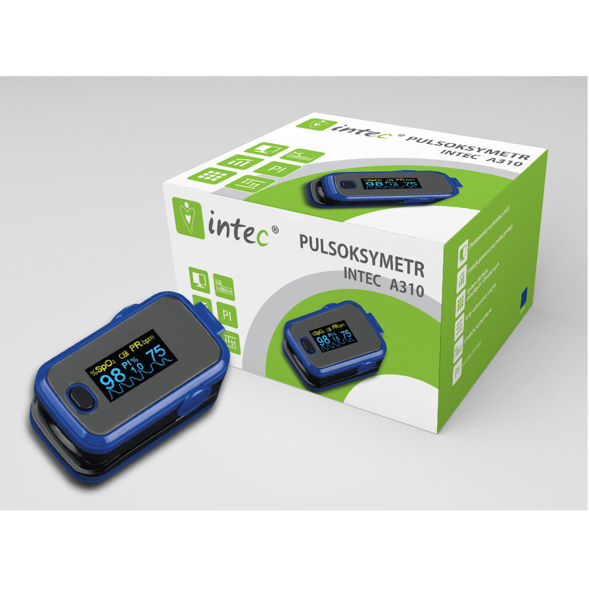 Intec A310 Pulse Oximeter Saturation SpO2 Measurement Infrared Sensor