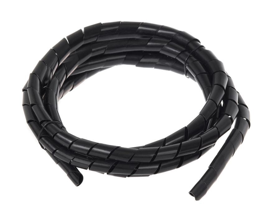 Cover for Maclean MCTV-687 B cables (20.4 * 22mm) 3m black spiral