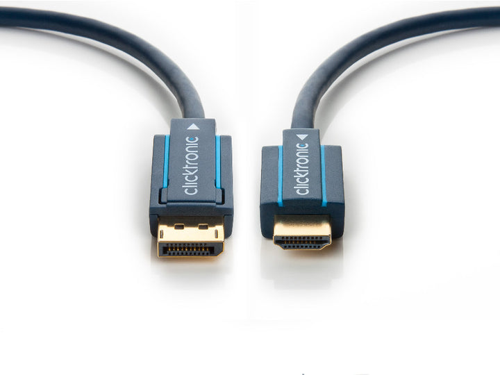 DisplayPort / HDMI Adapter Cábla DisplayPort go HDMI Ardluais Adapter 1m