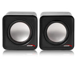 Audiocore AC870B Speakers USB Stereo USB PC Computer Laptop 6W Wired Mini Jack Volume Control