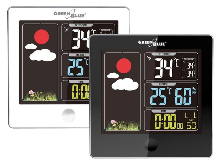 GreenBlue GB521B Weather Station DCF Wireless Hygrometer Outdoor Temperature Sensor Calendar