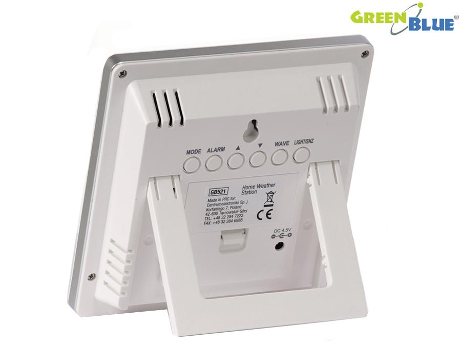 GreenBlue GB521B Weather Station DCF Wireless Hygrometer Outdoor Temperature Sensor Calendar