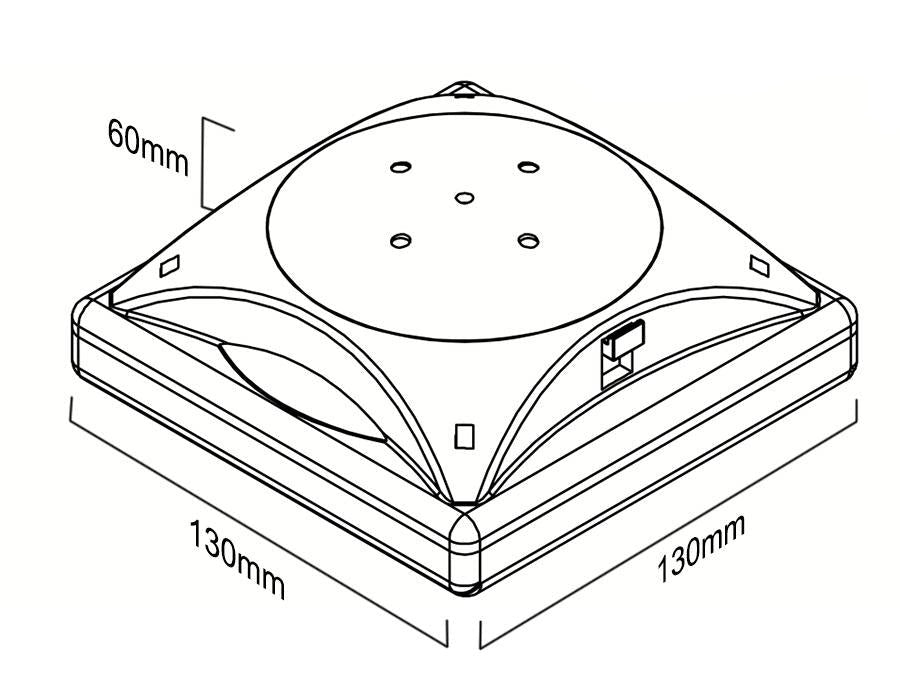 Maclean MCE124 Gairdín Parasol Gréine Lampa LED Dusk to Dawn Braiteoir