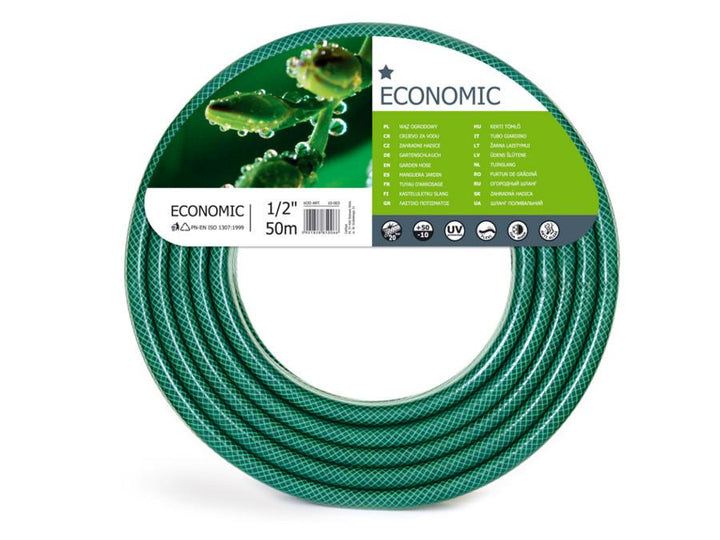 Cellfast garden hose, 3-ply, polyester cross braid, 1/2" 50m, Economic