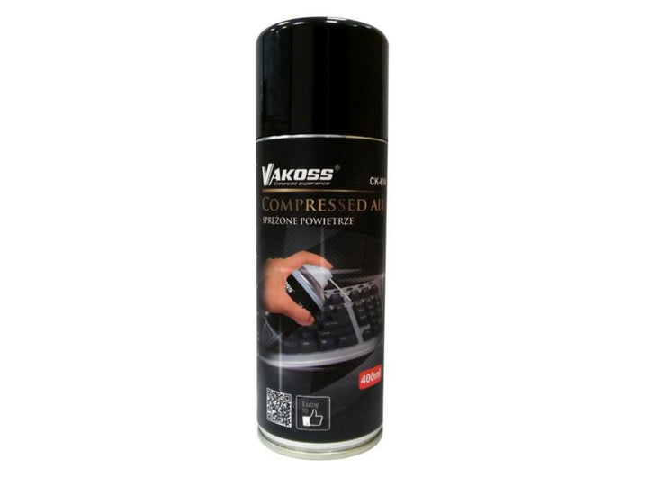 Compressed Air Duster Spray 400 ml Vakoss, Perfect for cleaning inaccessible places