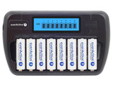 EverActive AAi AAA battery charger, 8 channels, LCD display, NC-800