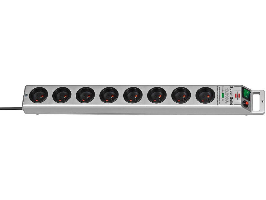 Socket 8x - Belgian grounding - 2.5 meter - Brennenstuhl Super Solid-Line