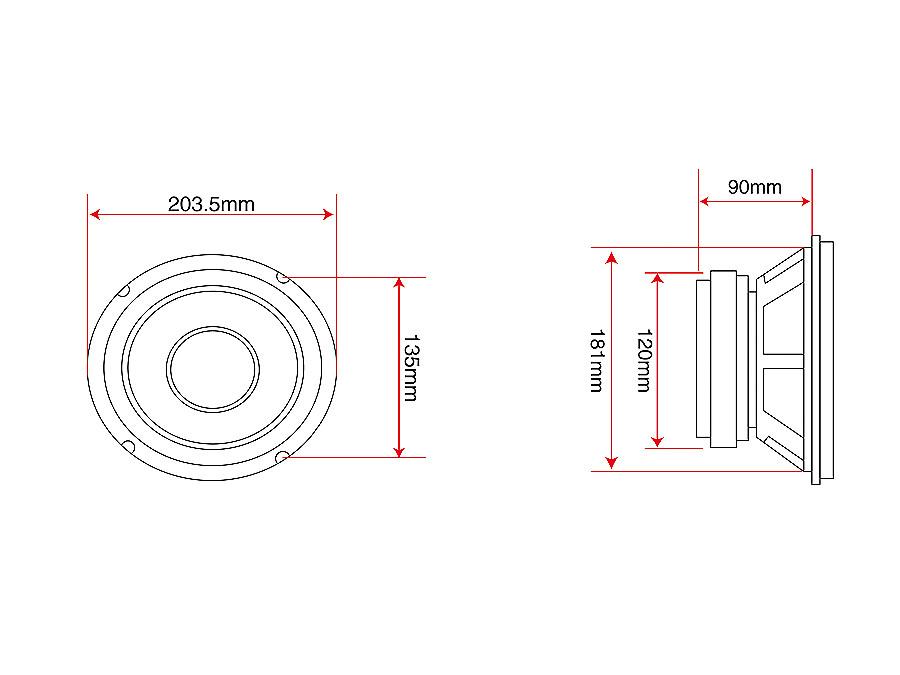 Woofer Blow A-200 4 Ohms Maximum power 300W
