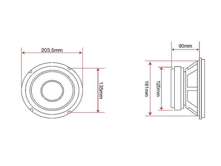 Woofer Blow A-200 4 Ohms Maximum power 300W