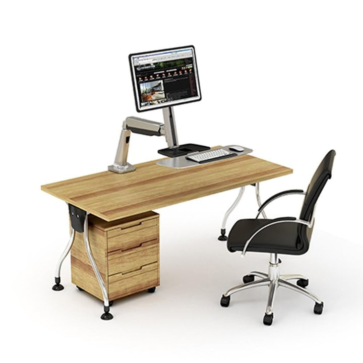 Maclean MC-728 Monitor Holder Keyboard Table Mount Computer PC Adjustable Swivel VESA