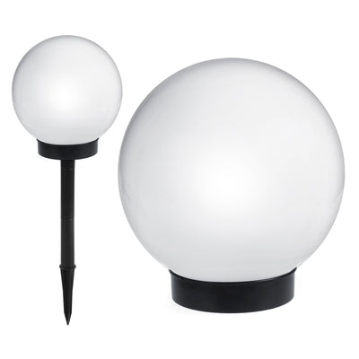 GreenBlue solar freestanding garden lamp, 20x20x53cm sphere, white LED, GB123