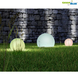 GreenBlue solar lamp, freestanding, garden, sphere 25x25x58cm, RGB LED, GB165